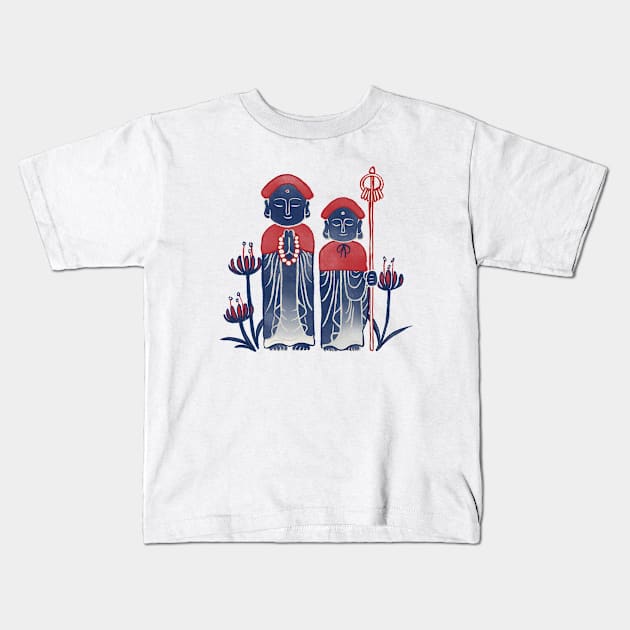 Ojizo-sama (お地蔵様) Kids T-Shirt by akaneyabushita